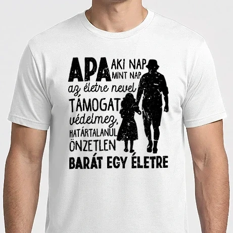 Férfi Imperial póló - Apa barát egy életre lányos