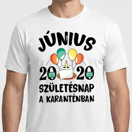 Férfi Imperial póló - Június 2020 születésnap a karanténban