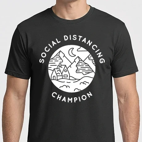 Férfi Imperial póló - Social distancing champion