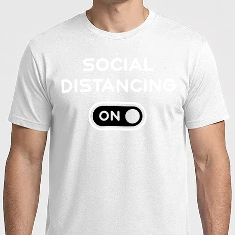 Férfi Imperial póló - Social distancing on
