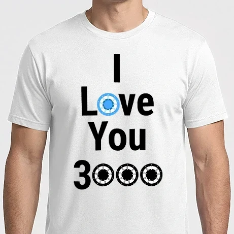Férfi Imperial póló - I Love you 3000