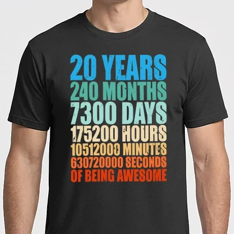 Férfi Imperial póló - 20 years of being awesome