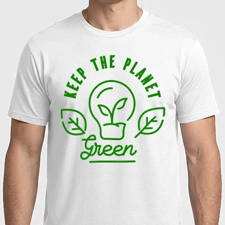 Férfi Imperial póló - Keep The Planet Green - Föld napja
