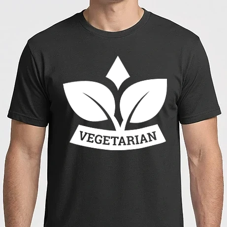 Férfi Imperial póló - Vegetarian badge 1