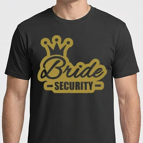 Férfi Imperial póló - Bride security színezhető