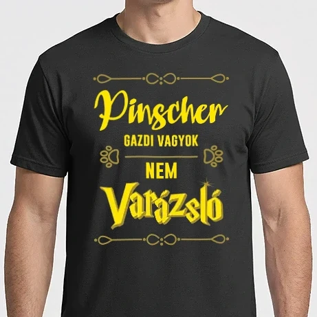 Férfi Imperial póló - Gazdi vagyok nem varázsló artboard Pinscher