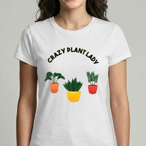 Női Imperial póló - Crazy plant lady
