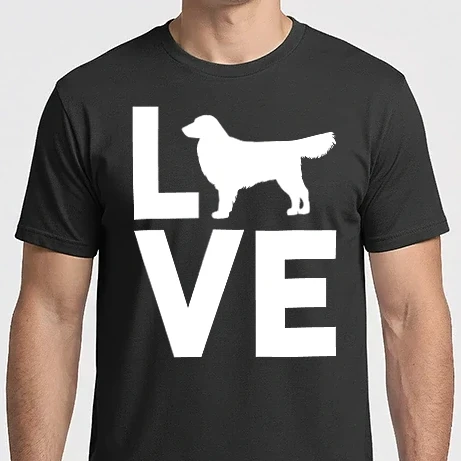 Férfi Imperial póló - LOVE Golden Retriever 
