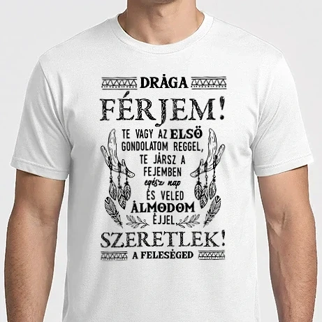 Férfi Imperial póló - Veled álmodom férjemnek