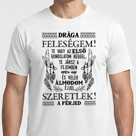 Férfi Imperial póló - Veled álmodom feleségemnek