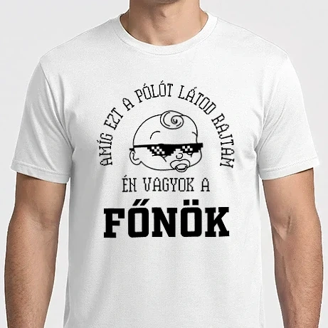 Férfi Imperial póló - Én vagyok a főnök fiú