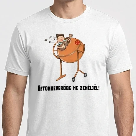 Férfi Imperial póló - Betonkeverőbe ne zenéljél!