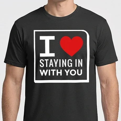 Férfi Imperial póló - I love staying in with you