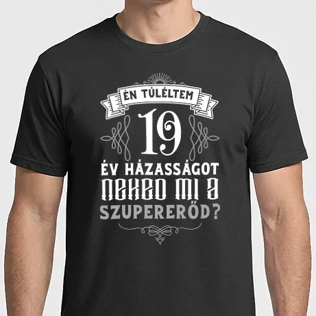 Férfi Imperial póló - Évforduló túlélő 19 év