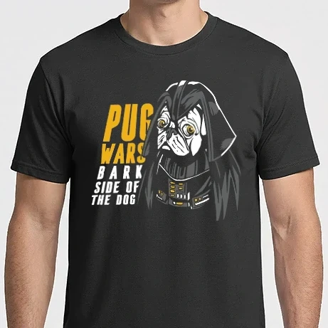 Férfi Imperial póló - Pug Wars Mopsz