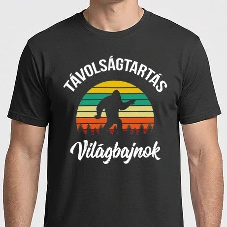 Férfi Imperial póló - Távolságtartás Világbajnok Koronavírus