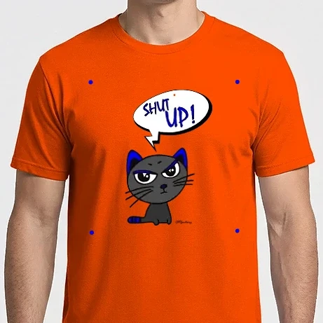 Férfi Imperial póló - Cat shut up 