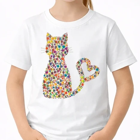 Uniszex gyerek Póló - Color Cat
