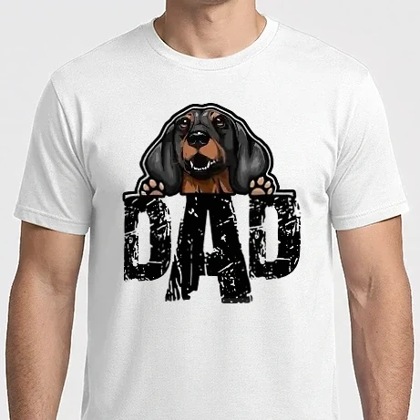 Férfi Imperial póló - Dachshund Dad