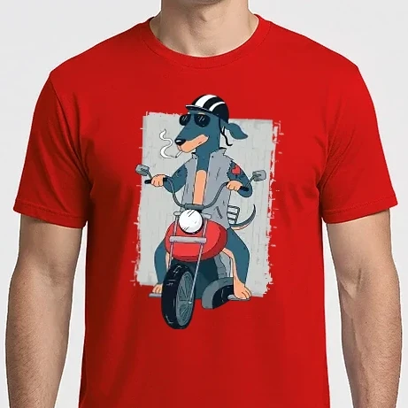 Férfi Imperial póló - Motoros kutya