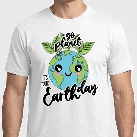 Férfi Imperial póló - Go planet its your earth day