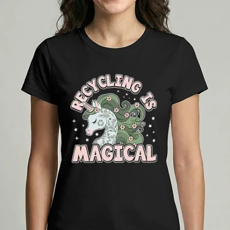 Női Imperial póló - Recycling is magical