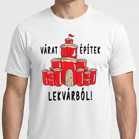 Férfi Imperial póló - Várat építek lekvárból!