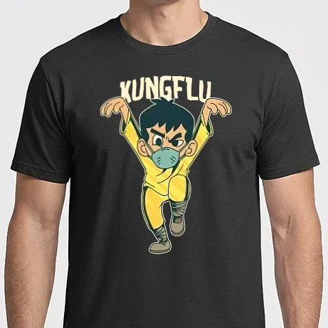 Férfi Imperial póló - Kung Flu Koronavírus Karate