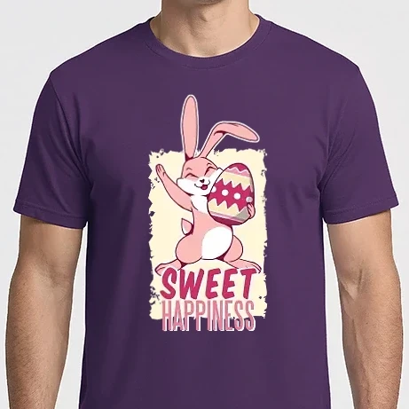 Férfi Imperial póló - Sweet Happiness Húsvétra Nyuszis póló