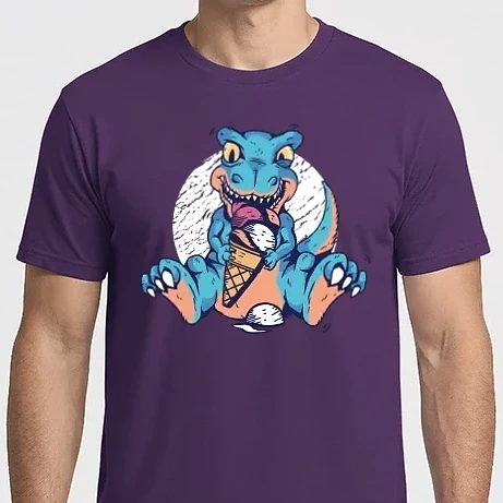 Férfi Imperial póló - Cuki T-rex Fagyival