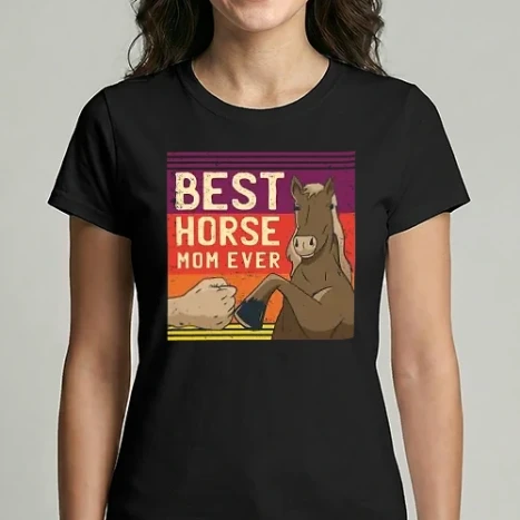 Női Imperial póló - Best Horse Mom Ever - Legjobb Lovas Anya