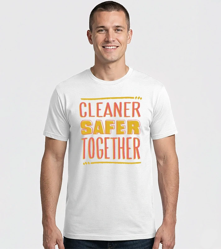 Cleaner Safer Together – Férfi Imperial póló