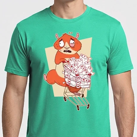 Férfi Imperial póló - Hörcsög Pánik Bevásárlás