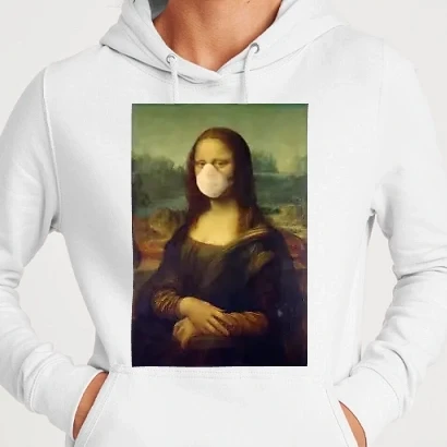 Női kapucnis pulcsi - Mona Lisa protect yourself