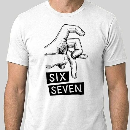 Férfi Alap póló - Six Seven - Színezhetö minta