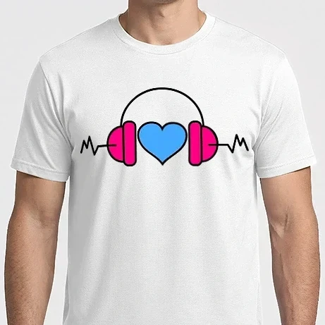 Férfi Imperial póló - I Love Music