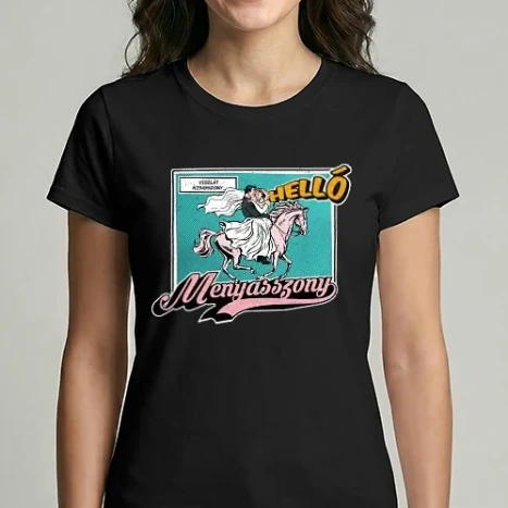 Női Imperial póló - Ég veled kisasszony, helló menyasszony popart