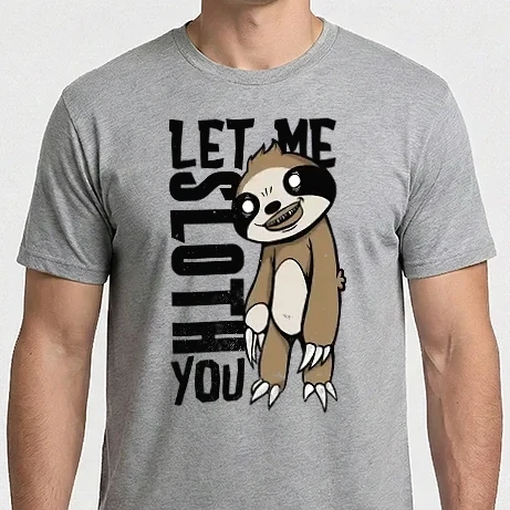 Férfi Imperial póló - Let me Sloth You Lajhár