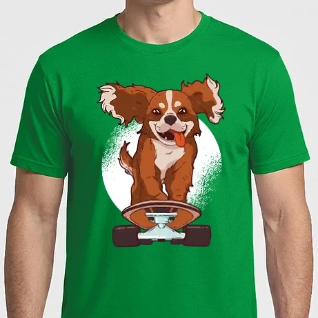 Férfi Imperial póló - Gördeszkás Cavalier King Spániel