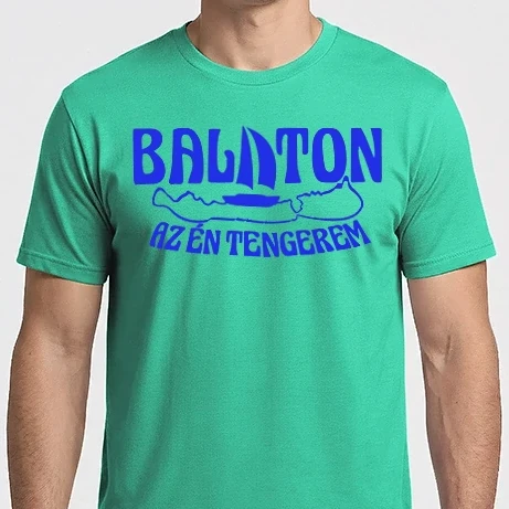 Férfi Imperial póló - Balaton az én tengerem (színezhető)