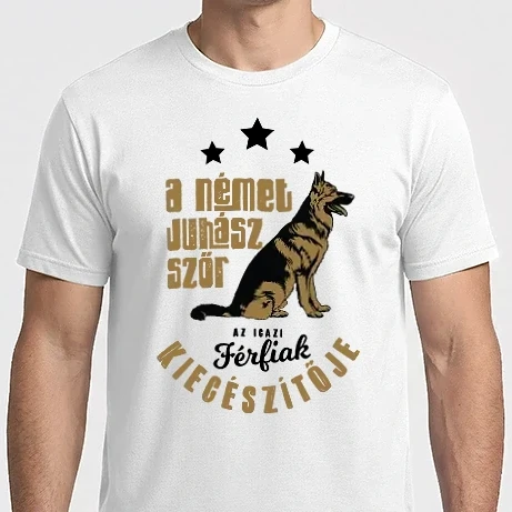 Férfi Imperial póló - Az igazi férfiak kiegészítője  németjuhász gazdi