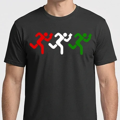 Férfi Imperial póló - Piros-Fehér-Zöld Tájfutó