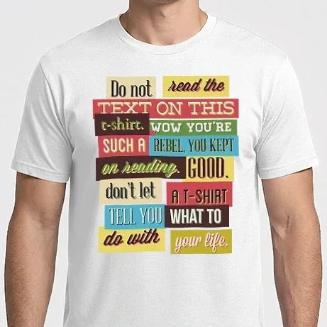 Férfi Imperial póló - Do not read the text on this t shirt