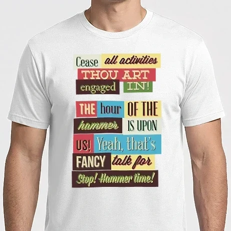 Férfi Imperial póló - Cease all activities thou art engaged in