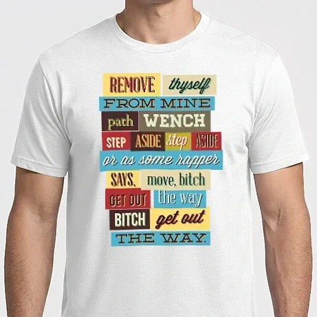 Férfi Imperial póló - Remove thyself from mine path wench