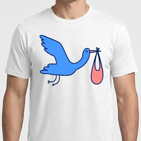 Férfi Imperial póló - Gólya hozta baba