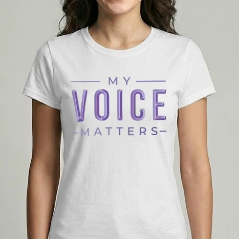 Női Imperial póló - My Voice Matters Nőnapra