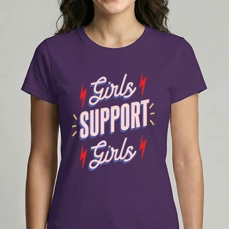 Női Imperial póló - Girls Support Girls Nőnap