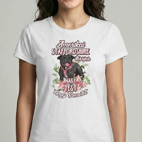 Női Imperial póló - FLORAL DOGGO  staffi