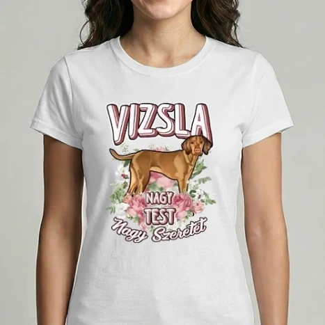 Női Imperial póló - FLORAL DOGGO  vizsla